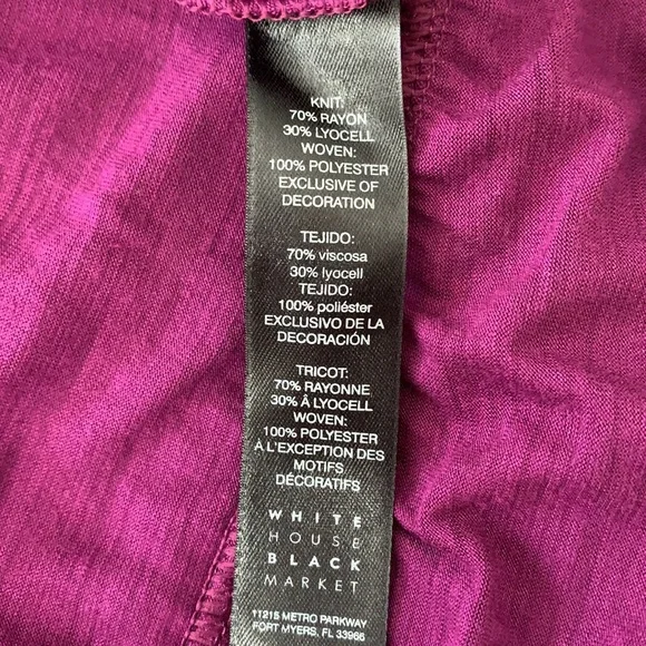 White House Black Market Blouse Size Medium - Picture 6 of 7